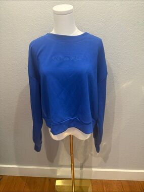 SALT PROJECT Royal Blue Crewneck Sweater